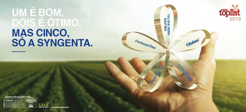 Um é bom, dois é ótimo, mas cinco só a Syngenta tem