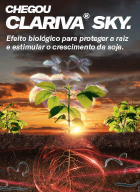 Banner do tratamento de sementes Clariva Sky
