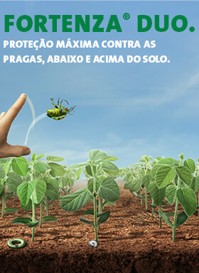 Banner do tratamento de sementes industrial Fortenza Duo