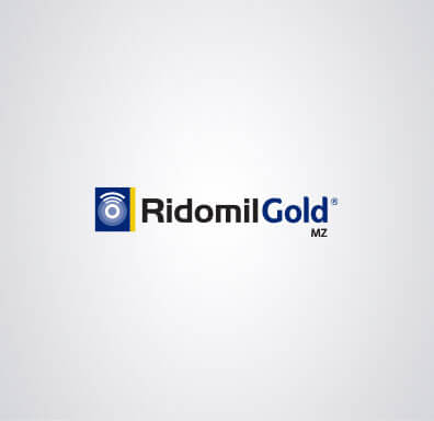 Logomarca do fungicida Ridomil Gold MZ