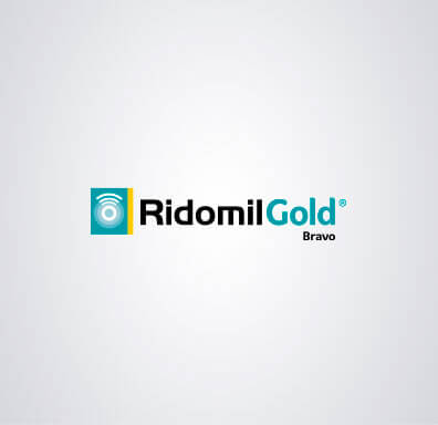 Logomarca do fungicida Ridomil Gold Bravo