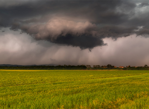 Clima chuvoso por conta da La Niña