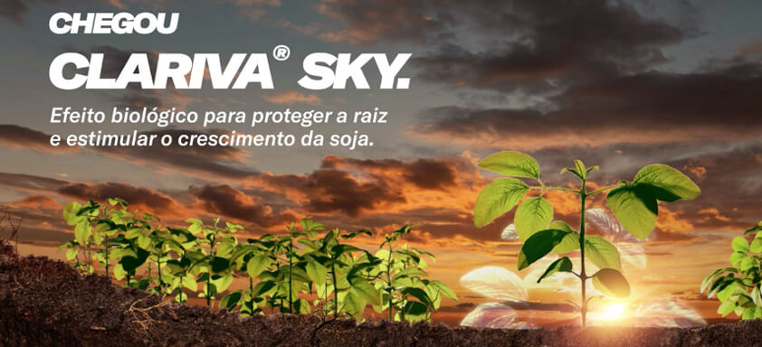 Banner do tratamento de sementes Clariva® Sky