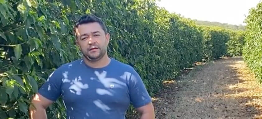 Produtor de café Angelo Vilhena Junior
