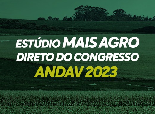Estúdio Mais Agro direto do Congresso Andav 2023
