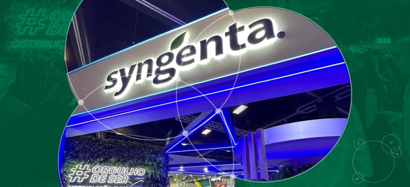 O estande da Syngenta na Andav 2023 ofereceu espaços exclusivos