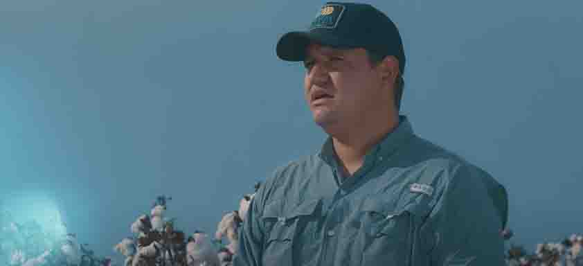 Agrônomo Gabriel Zidane a frente de plantio de algodão