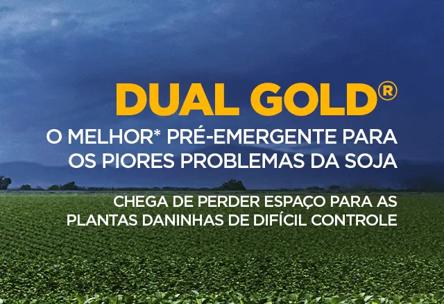 Dual Gold, herbicida pré-emergente para a soja